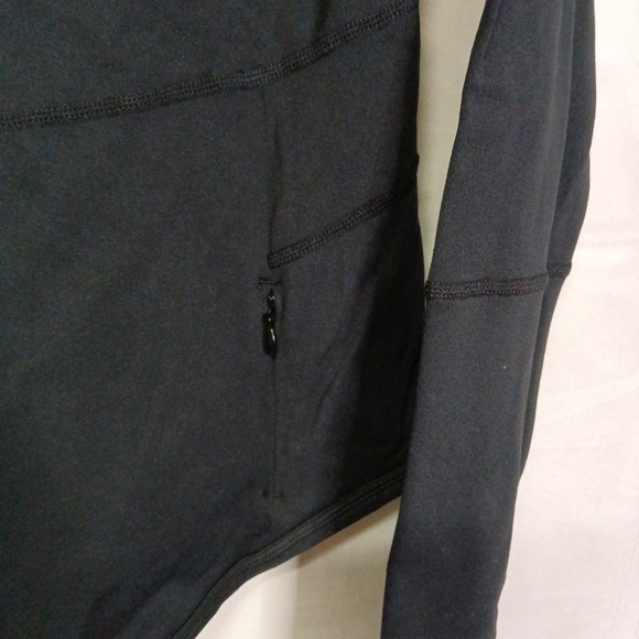 Pure Barre x Glyder Black Long Sleeve Top Zipper Pocket Medium - Picture 8 of 8